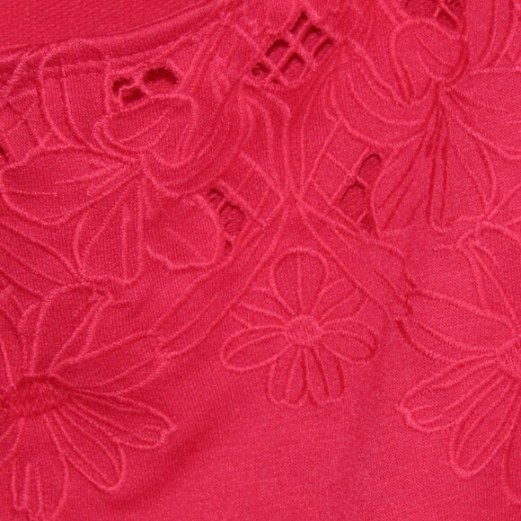 Torrid Magenta Embroidered Off Shoulder Top Womens Size 1X Long Sleeve New Tag - Picture 6 of 12